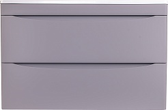 Style Line Тумба под раковину Бергамо Мини 80 подвесная серая Люкс антискрейтч Plus – фотография-1